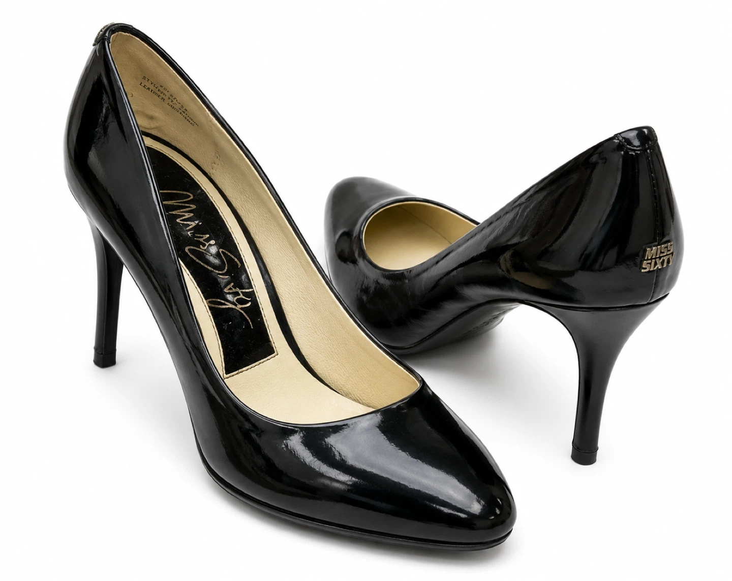 Miss Sixty Black Patent Leather Heels - photo 3