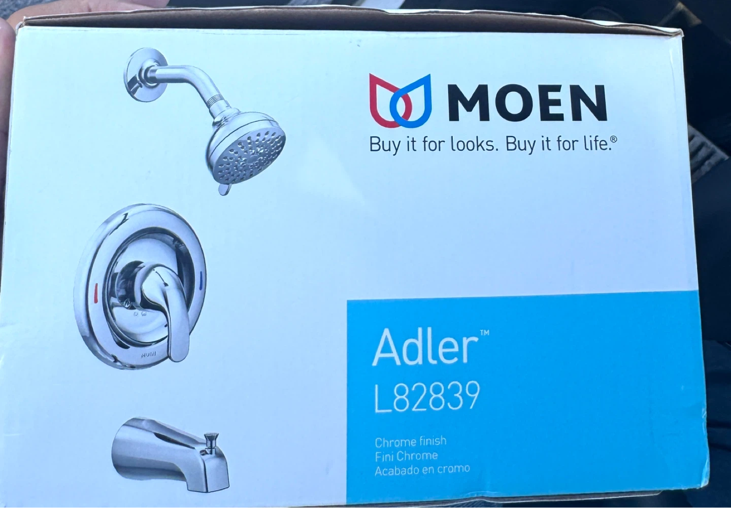 Moen Adler Tub and Shower Faucet L82839 Chrome - photo 2