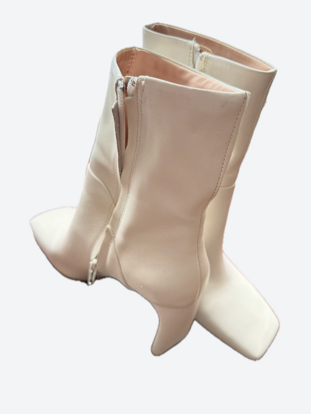 White Ankle Boots