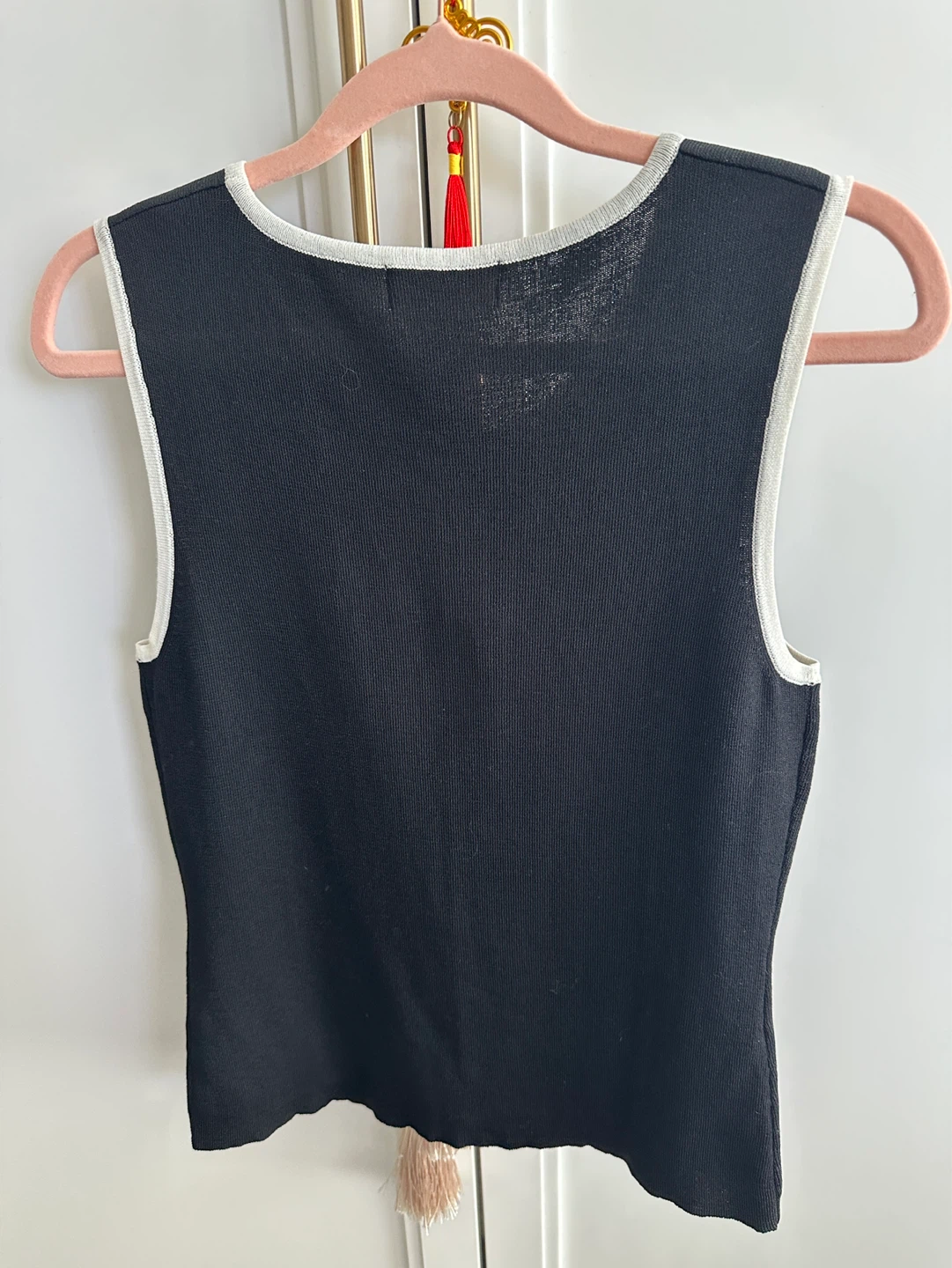 Vintage Laura Petites Black Sleeveless Top M/M - photo 2