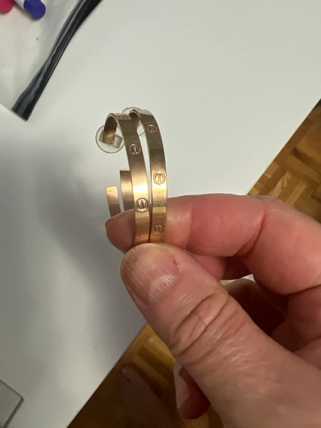Gold Hoop Earrings - photo 2