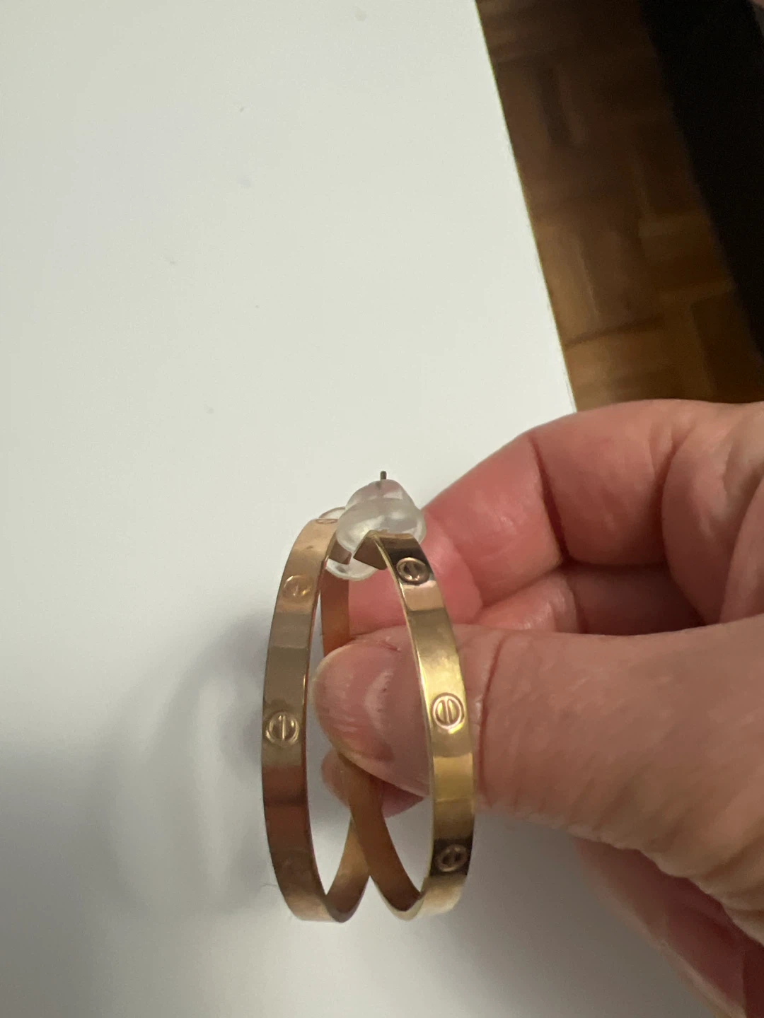 Gold Hoop Earrings - photo 3
