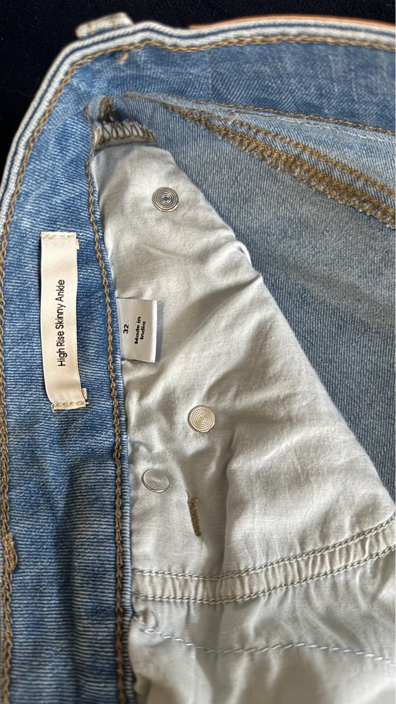 Calvin Klein Jeans High Rise Skinny Ankle Light Wash Denim Jeans - photo 2