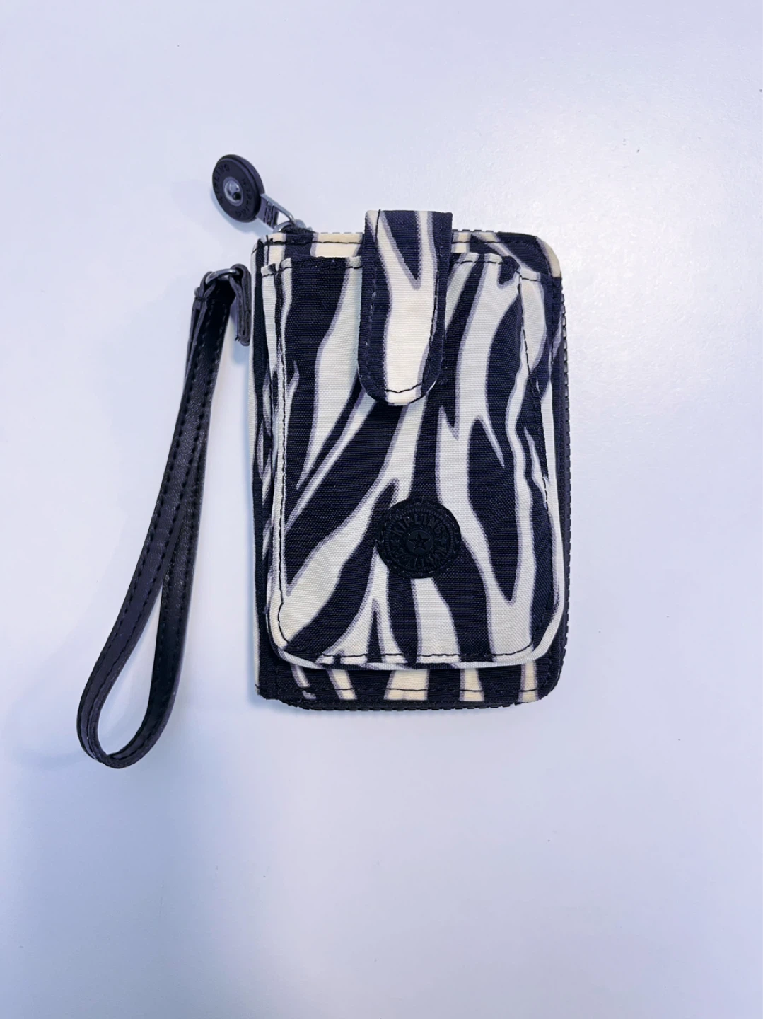 Kipling Zebra Print Wristlet Wallet