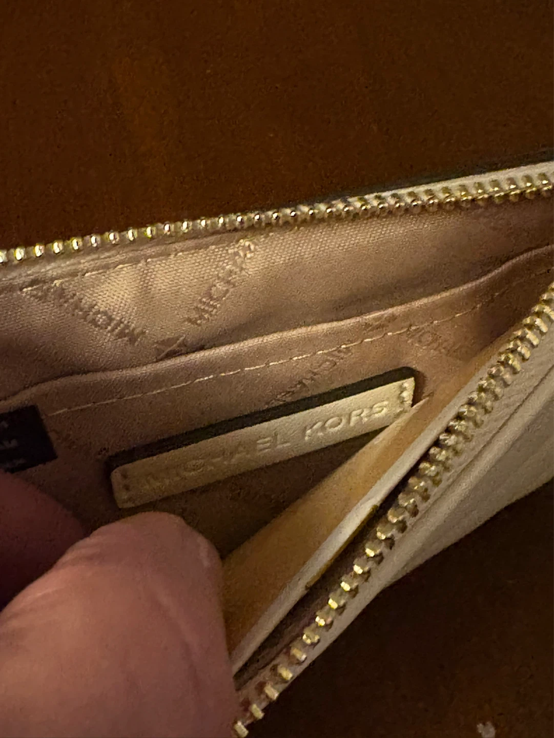 Michael Kors Jet Set Travel Card Holder Pouch - Beige - photo 3