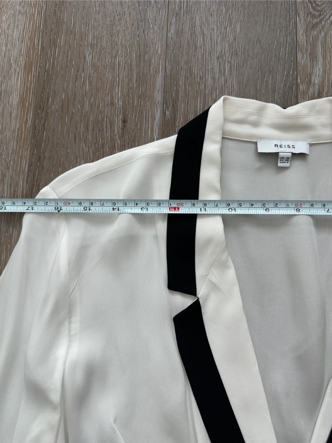 REISS White and Black Long Sleeve Bodysuit - photo 5