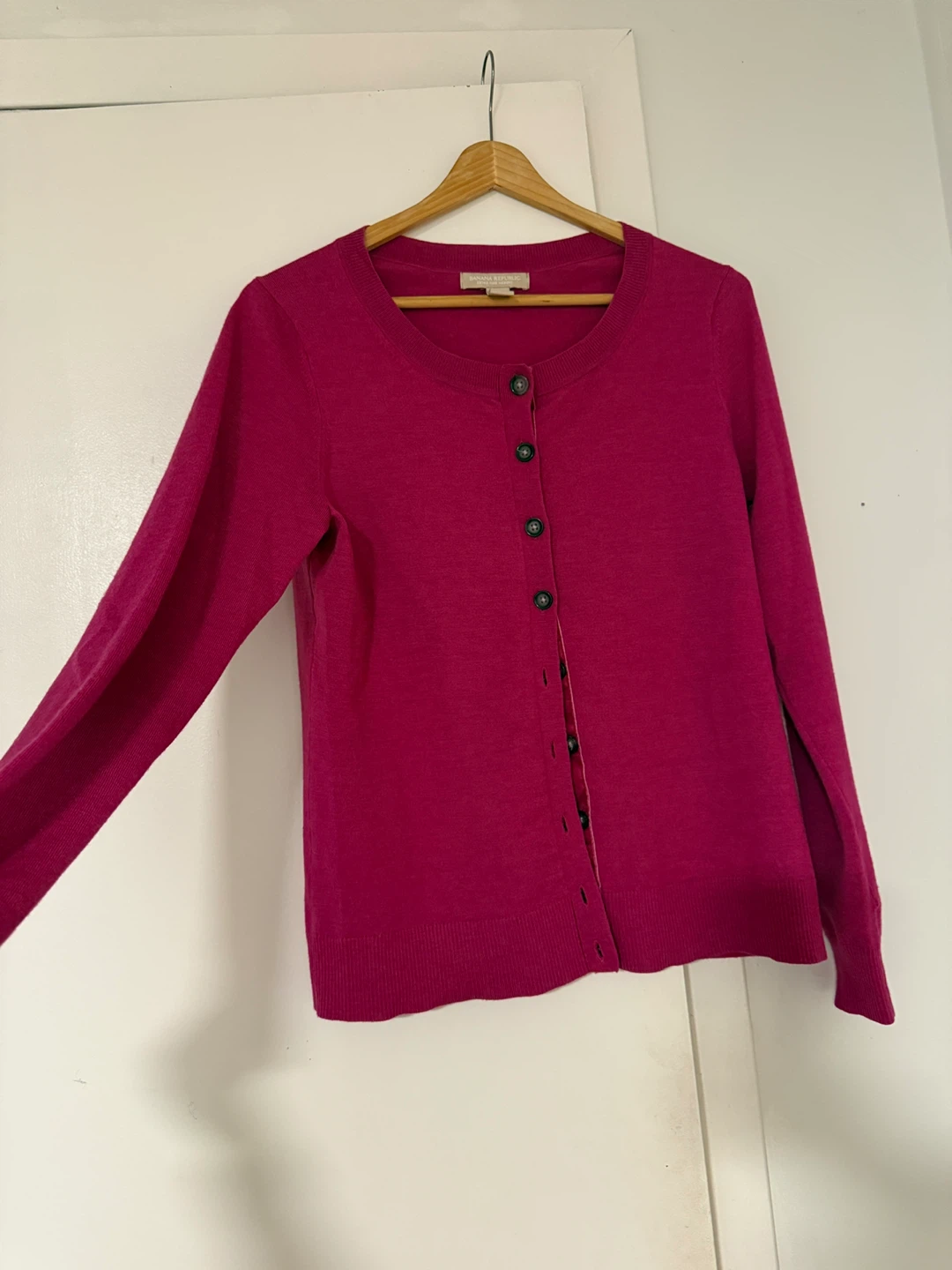 Banana Republic Pink Merino Wool Cardigan - Size M