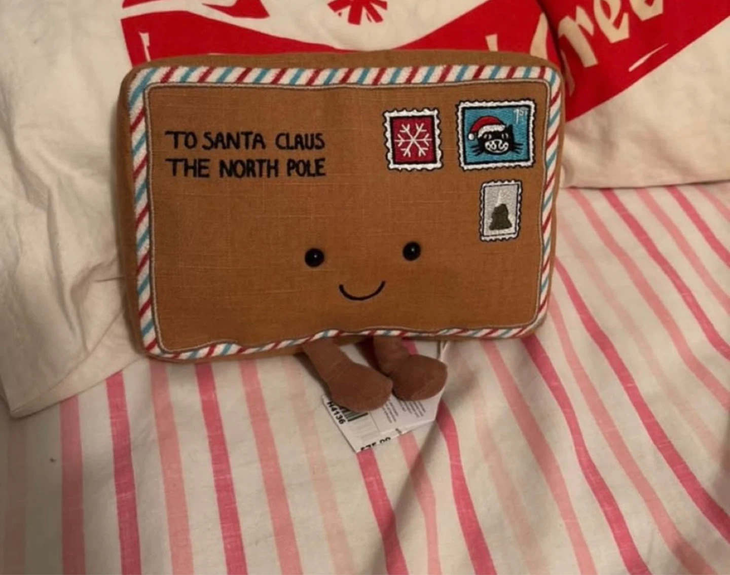 Jellycat letters to Santa tags on