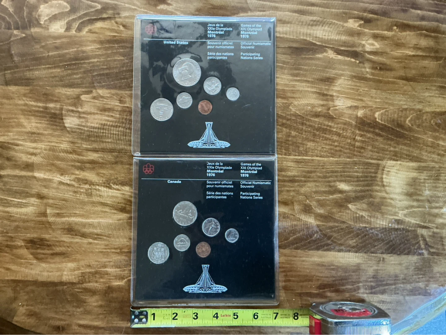1976 Montreal Olympics Official Coin Sets - Canada & USA