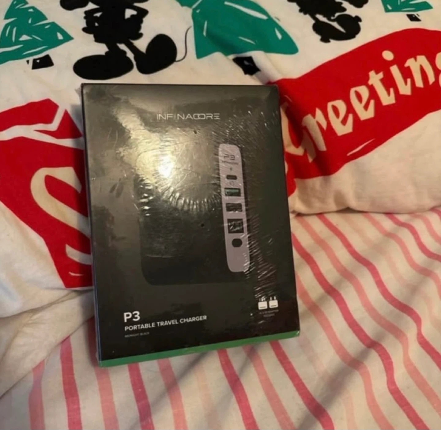 Infinacore P3 portable travel charger still in packaging