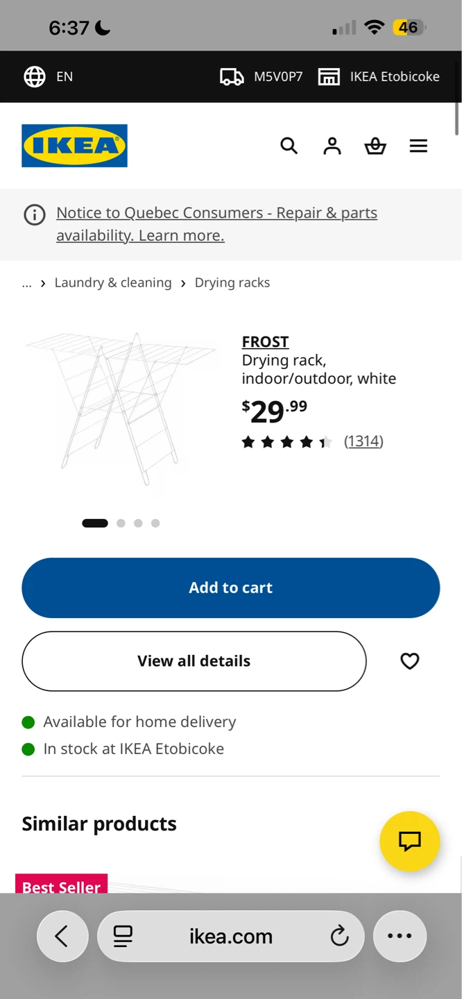 IKEA FROST Drying Rack