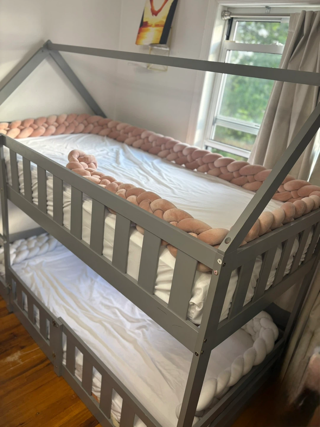 Gray Toddler House Bunk Bed - photo 3