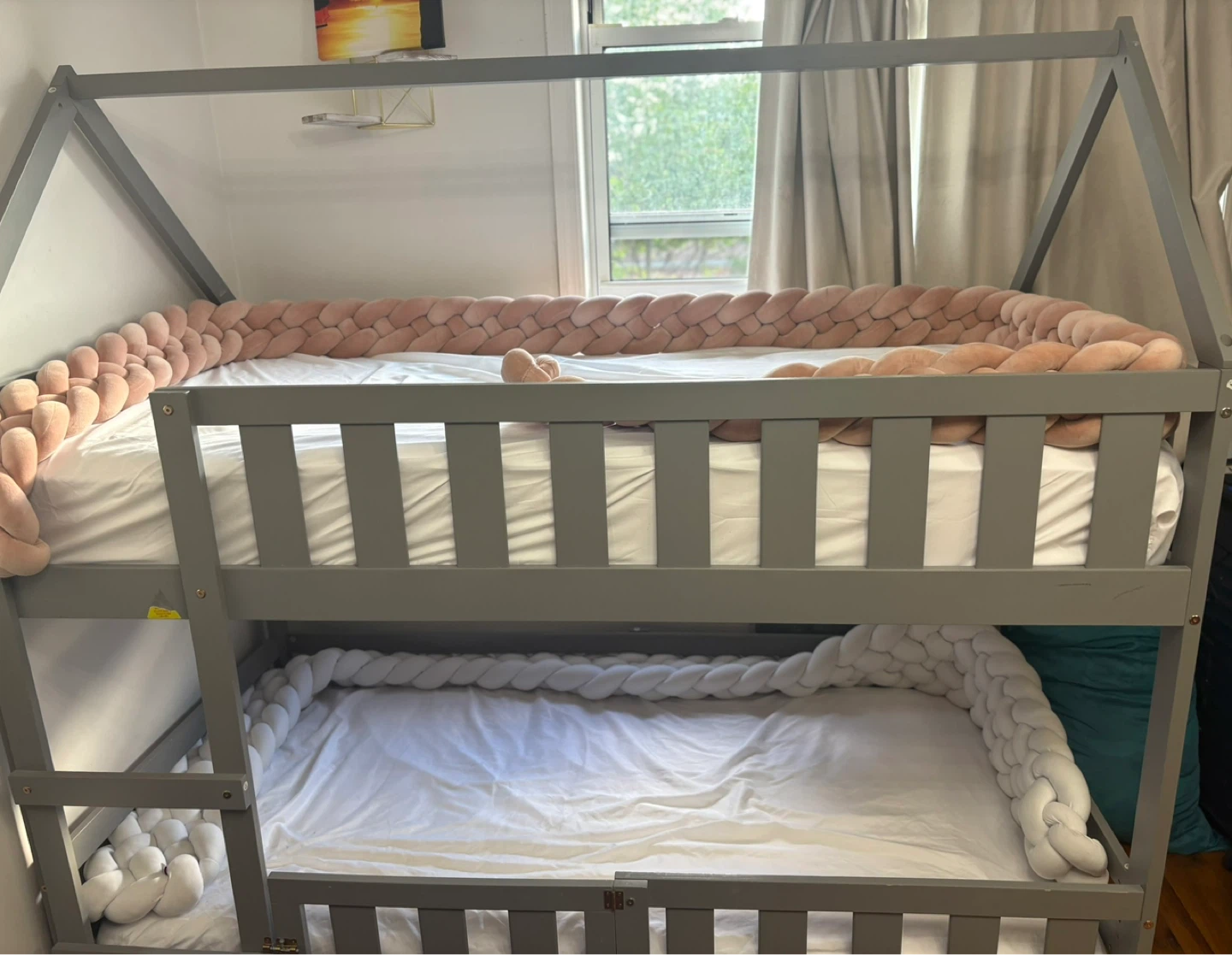 Gray Toddler House Bunk Bed - photo 2