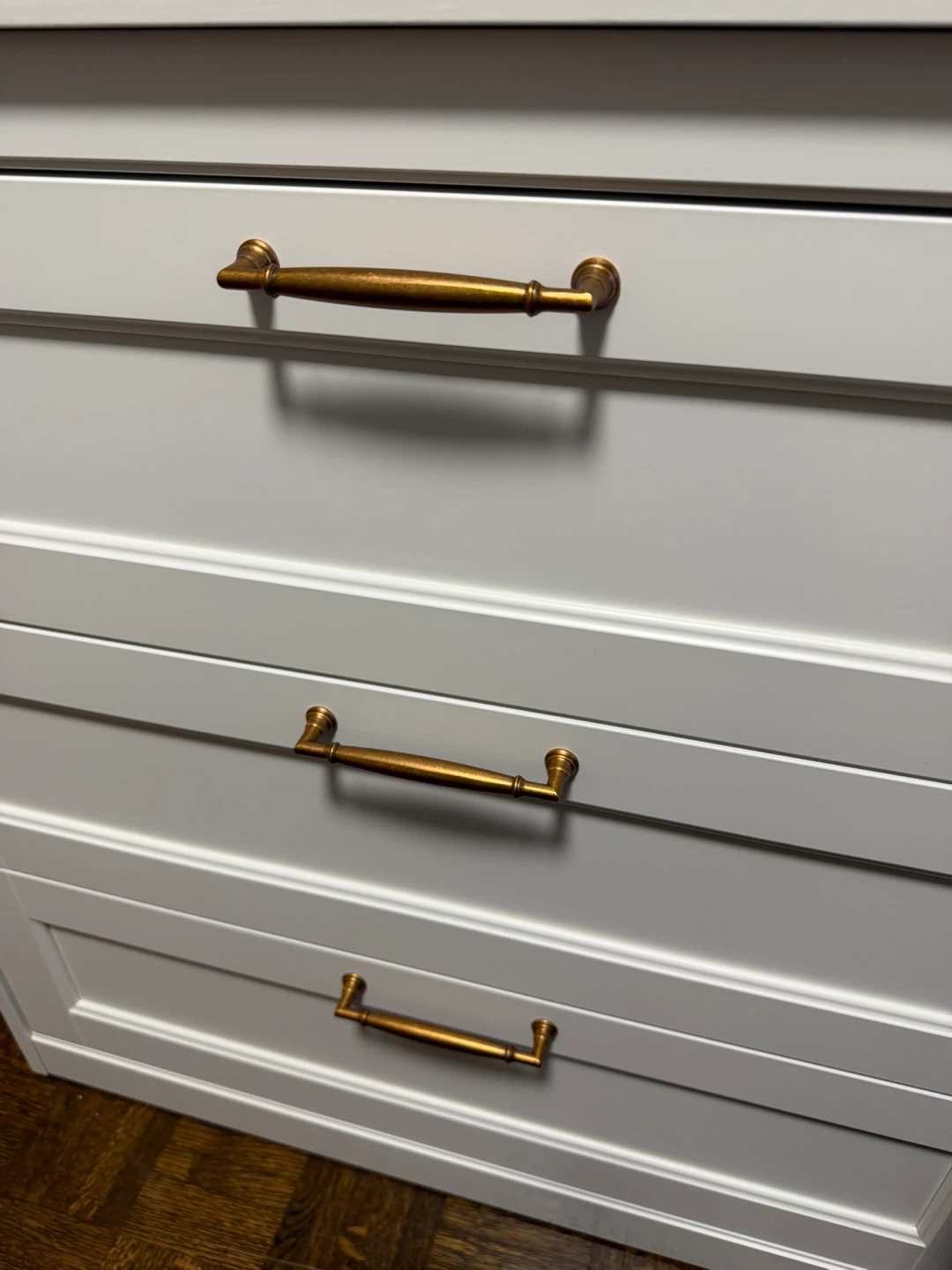 Antique Brass Drawer Pulls set of 4