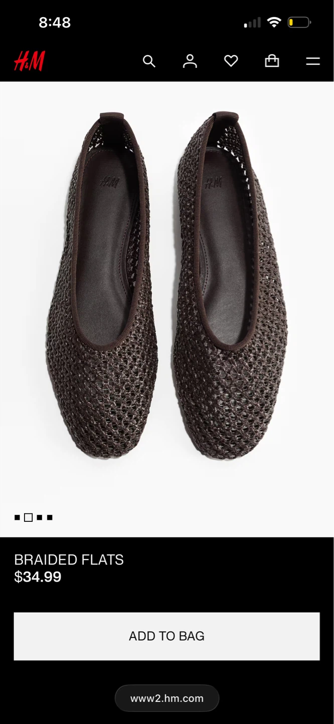 Braided brown ballet flats - photo 4