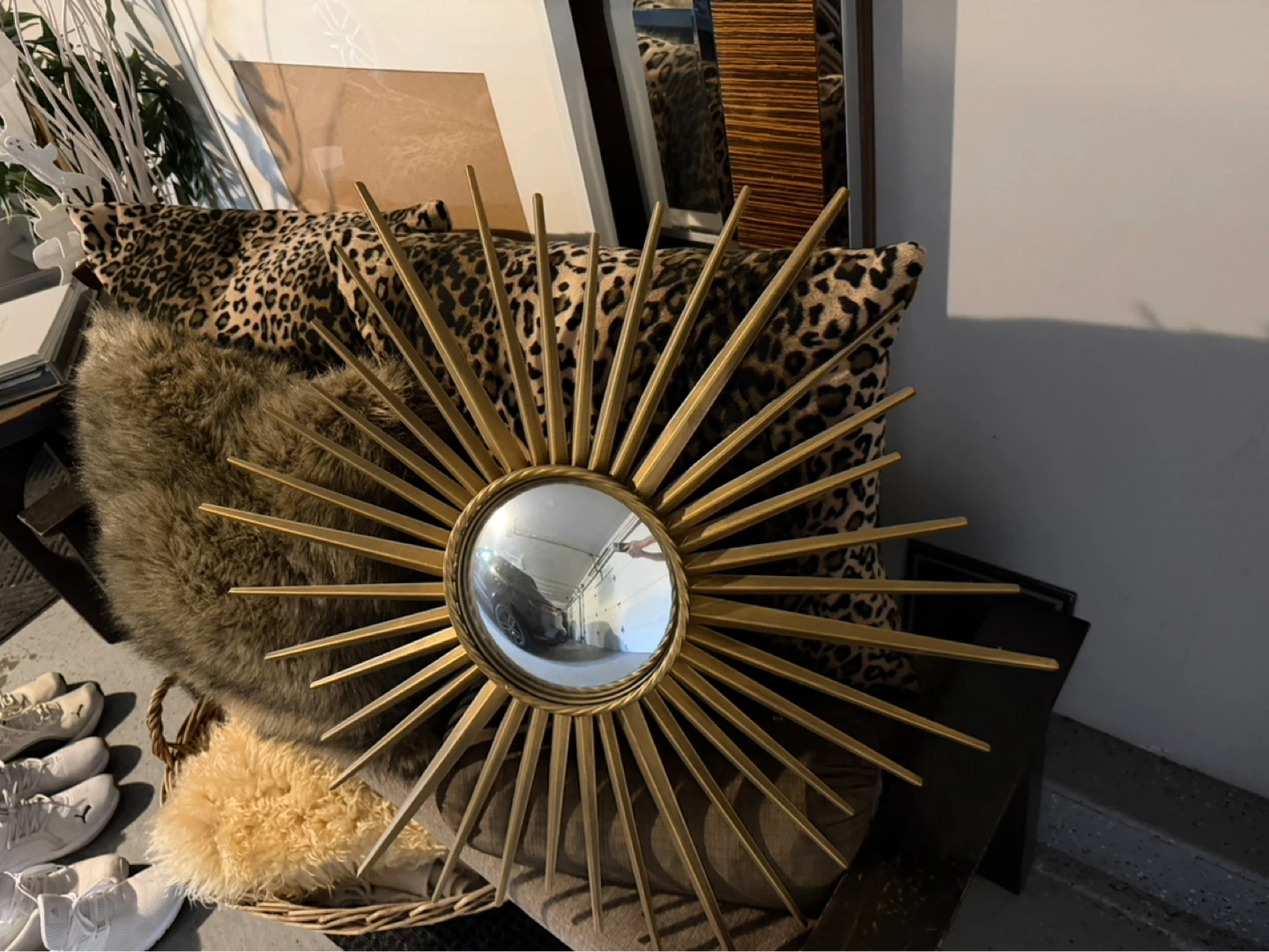 Gold Sunburst Starburst Mirror