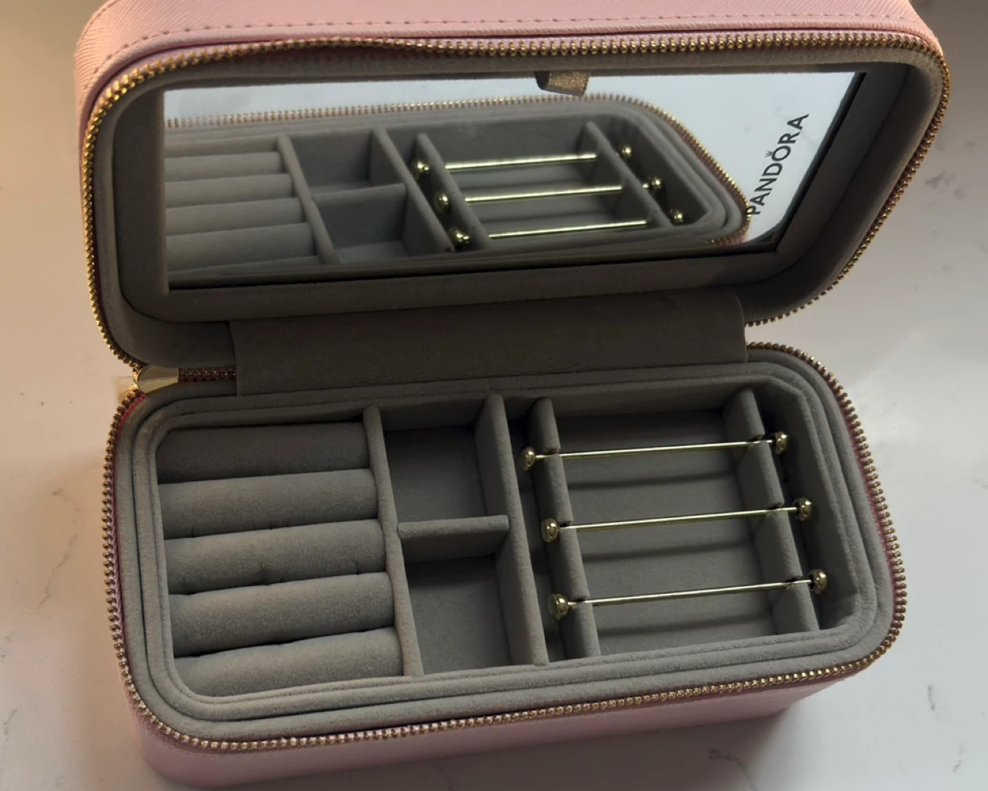 Pandora Pink Jewelry Travel Case with Mirror - photo 4