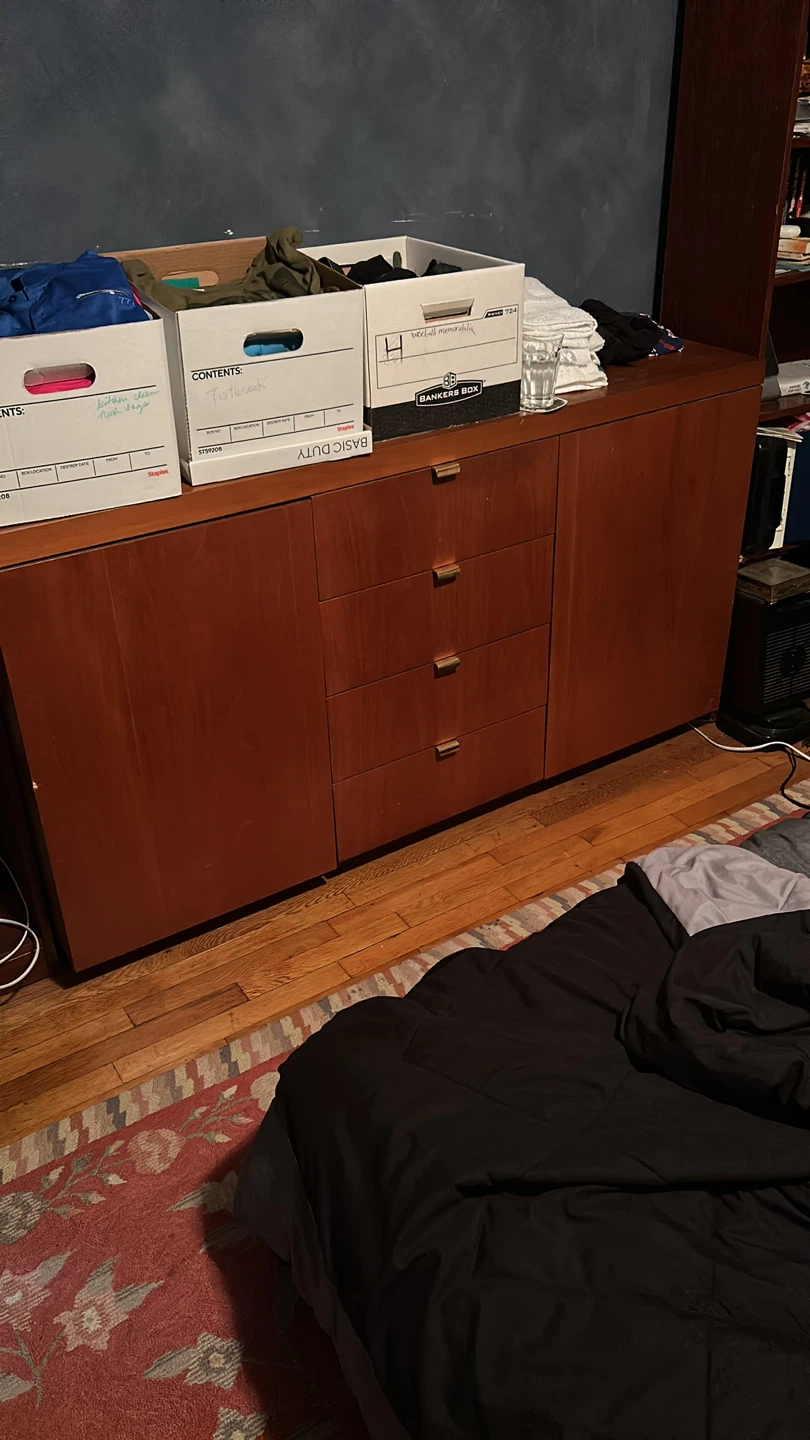 2 Wooden Sideboard Cabinets with Drawers