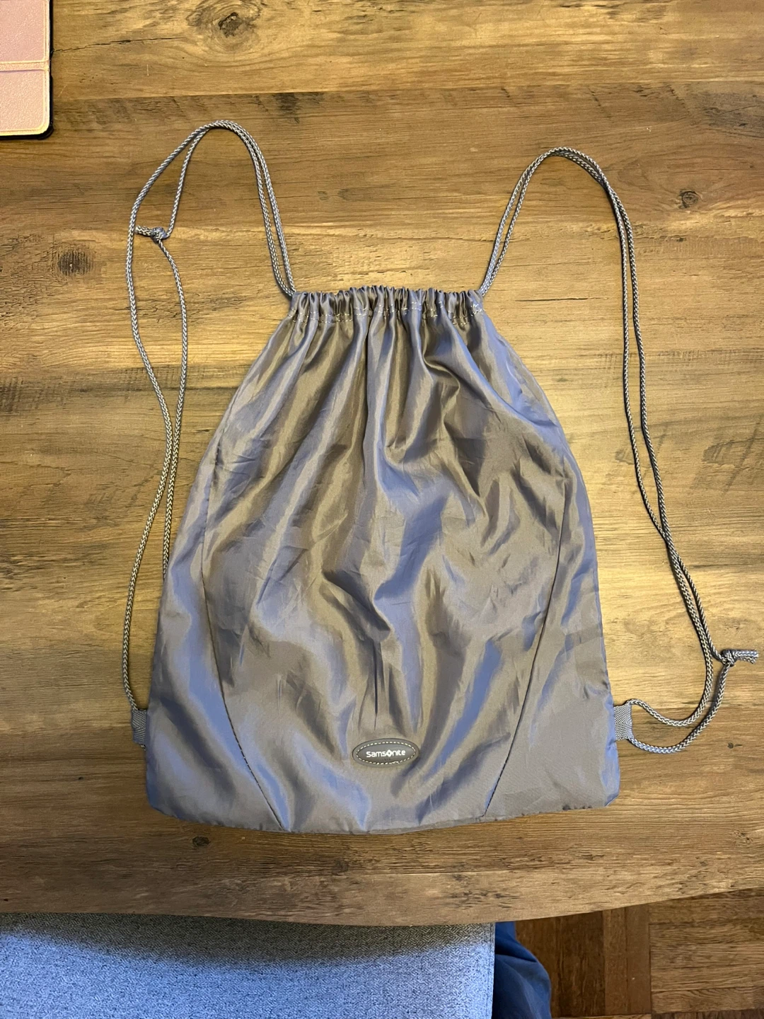 Samsonite Grey Drawstring Backpack