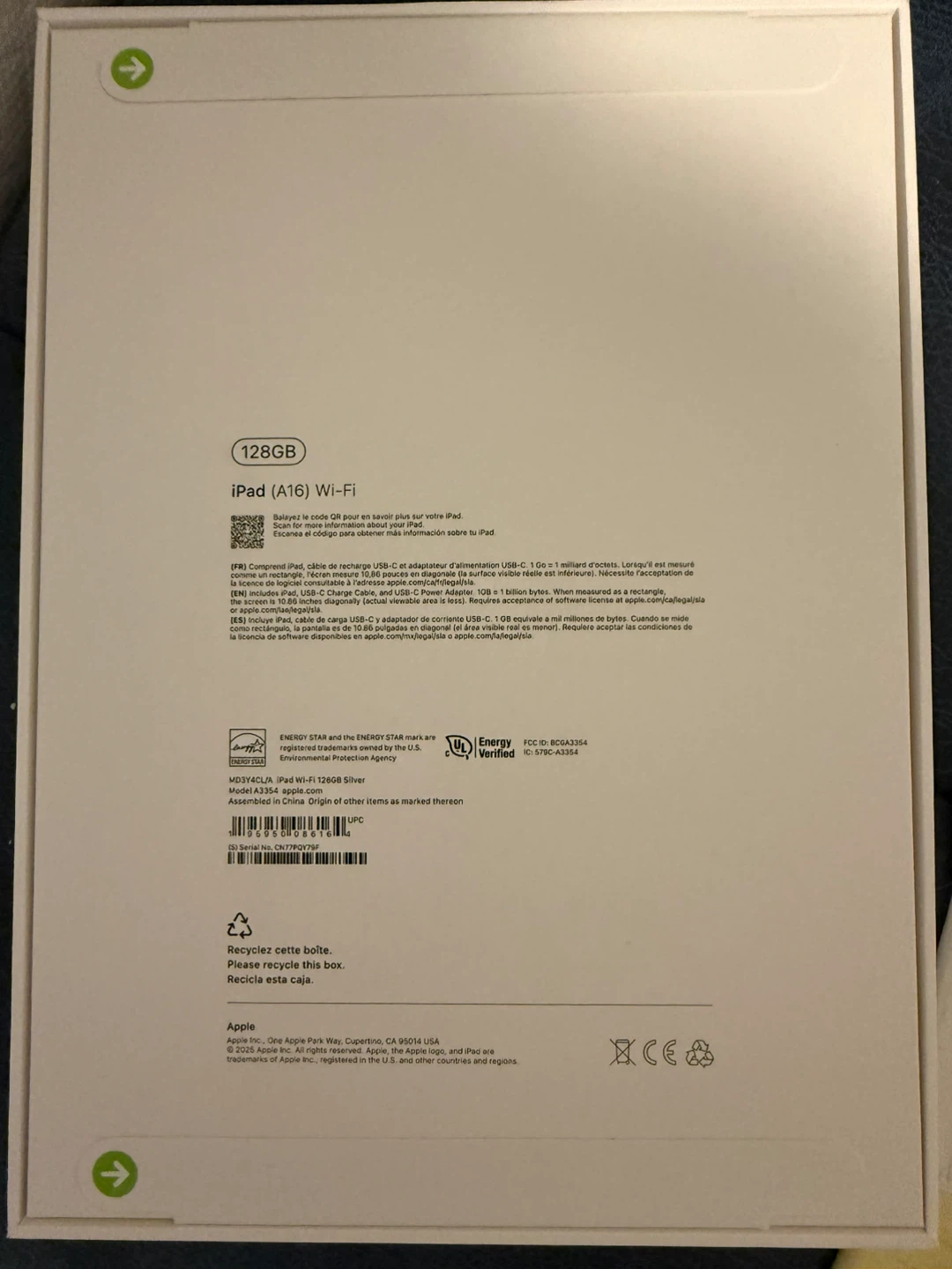 Apple iPad (A16) Wi-Fi 128GB Silver - photo 2