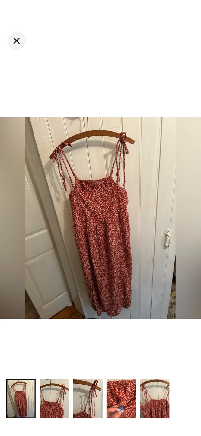 Old Navy Red Floral Sundress