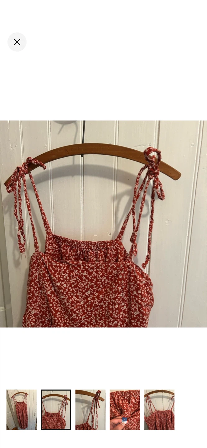Old Navy Red Floral Sundress - photo 2
