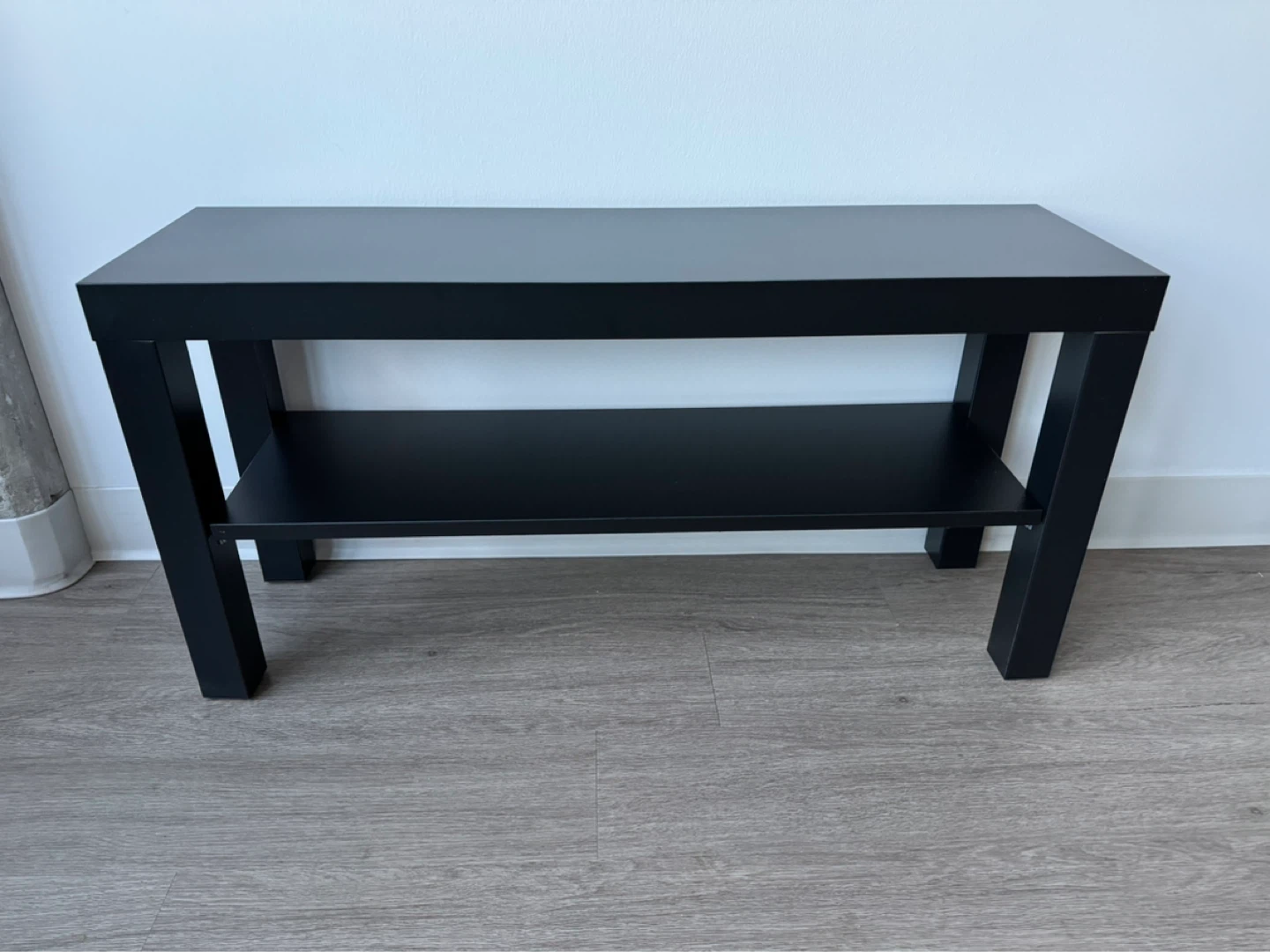 Black Console Table with Shelf