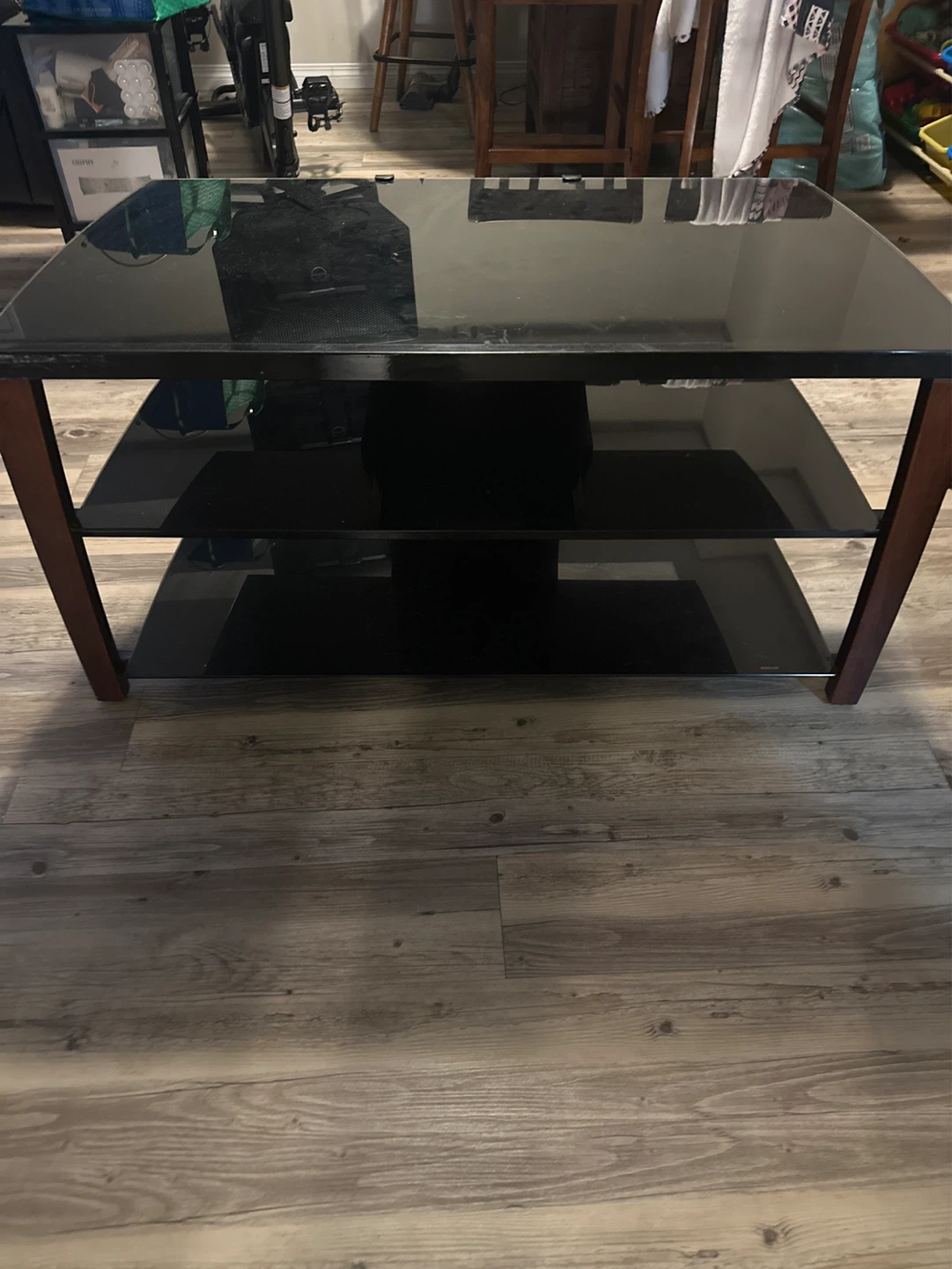 3-Tier Glass Entertainment Stand