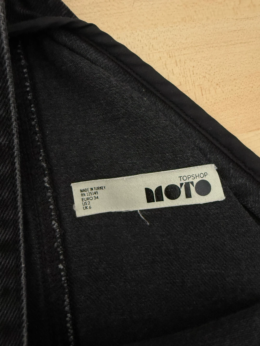 Topshop black denim jean overall dress🏆 - photo 4