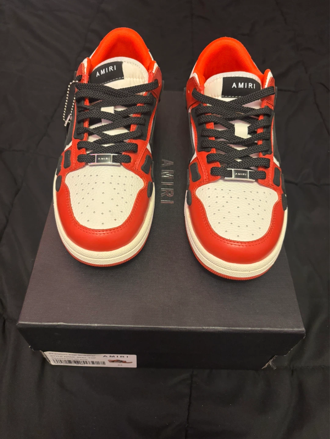 Amiri Skel Top Low Red Sneakers