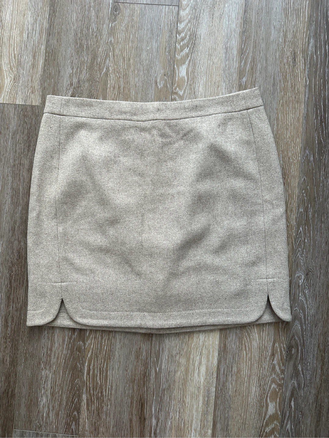 J.Crew Beige wool Mini Skirt