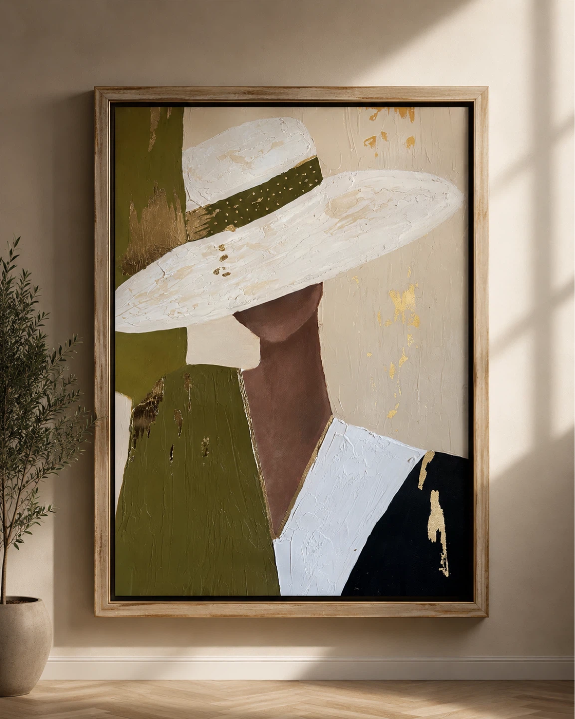 Handmade Abstract Painting of a Woman (90*60 cm)