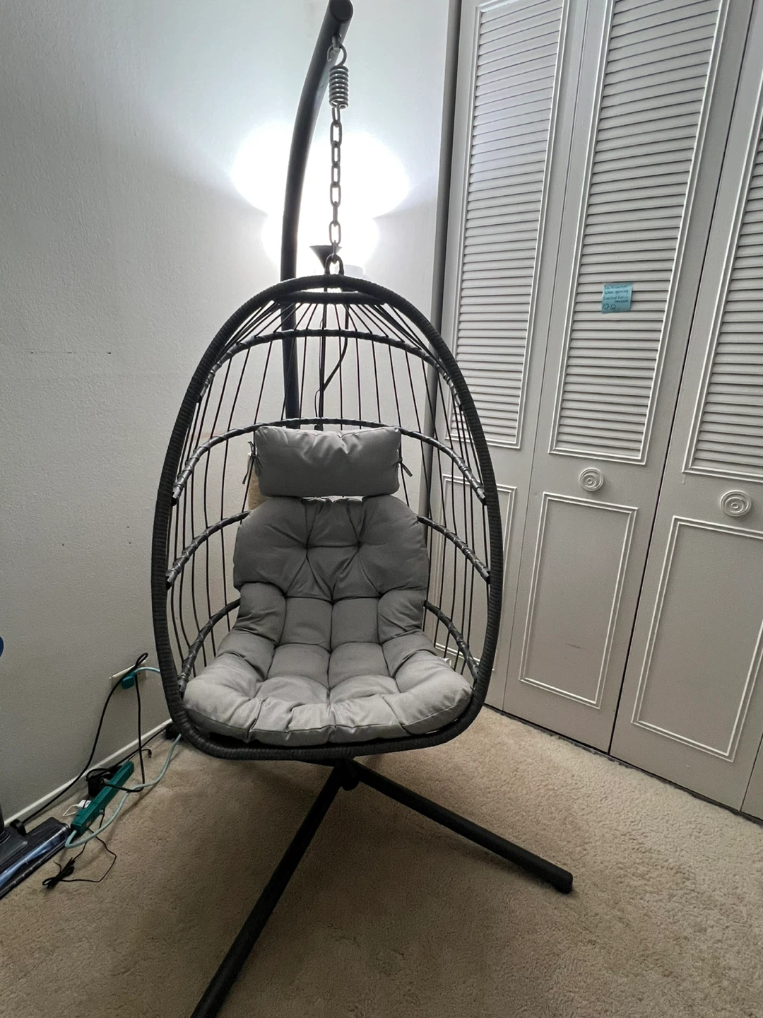 Hanging Egg Chair with Stand - photo 3