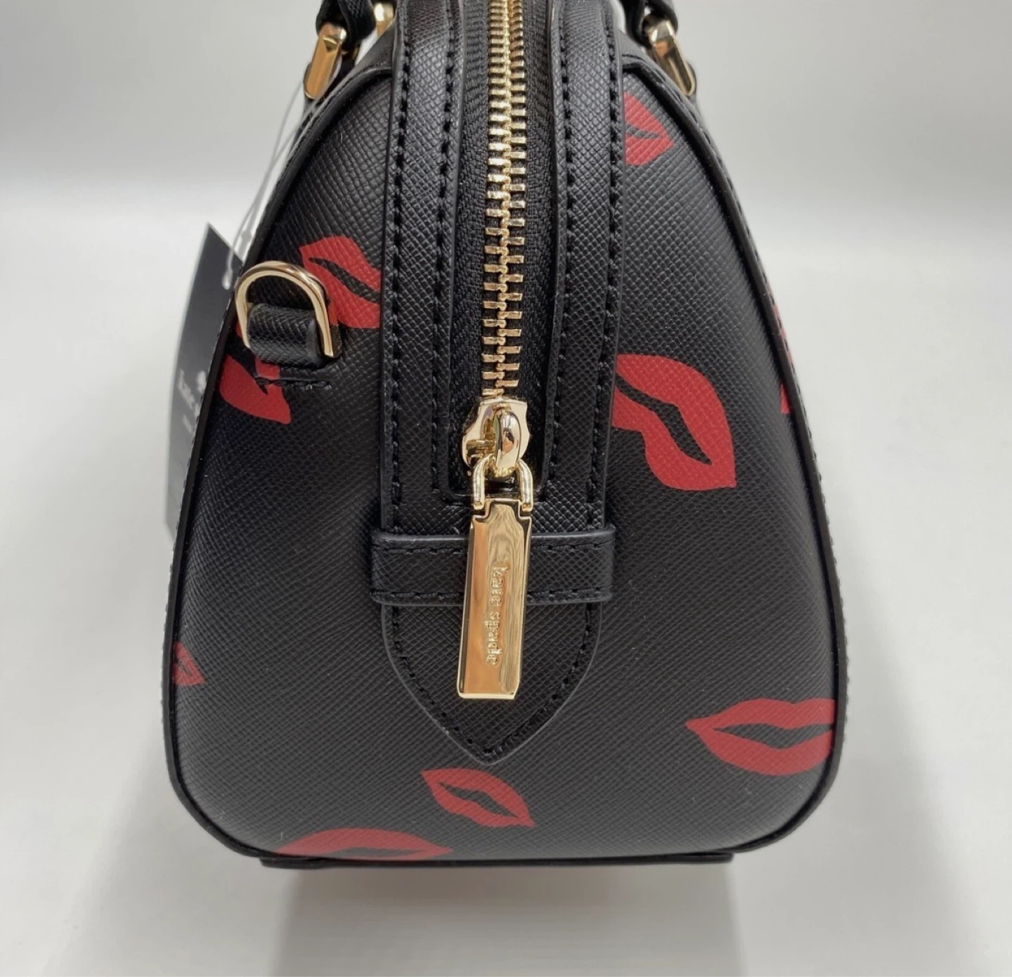 Kate Spade Black Madison Lip Toss Duffle Crossbody - photo 4
