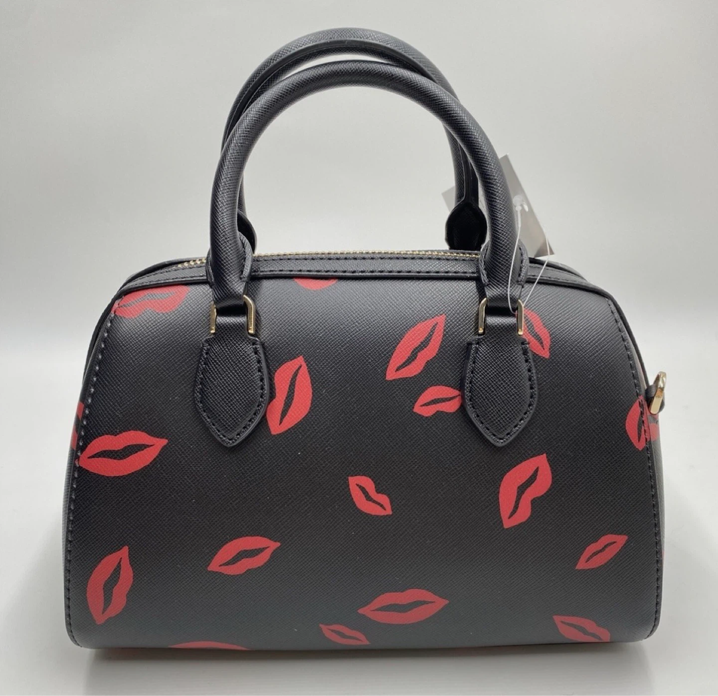 Kate Spade Black Madison Lip Toss Duffle Crossbody - photo 3
