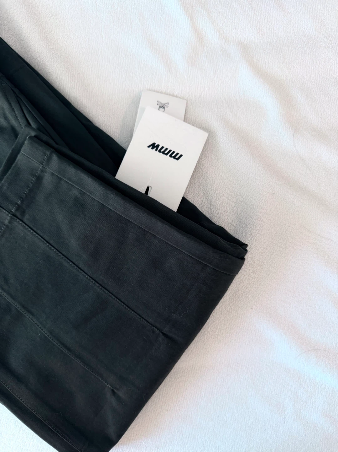 MMW Black Cotton Pants - photo 2