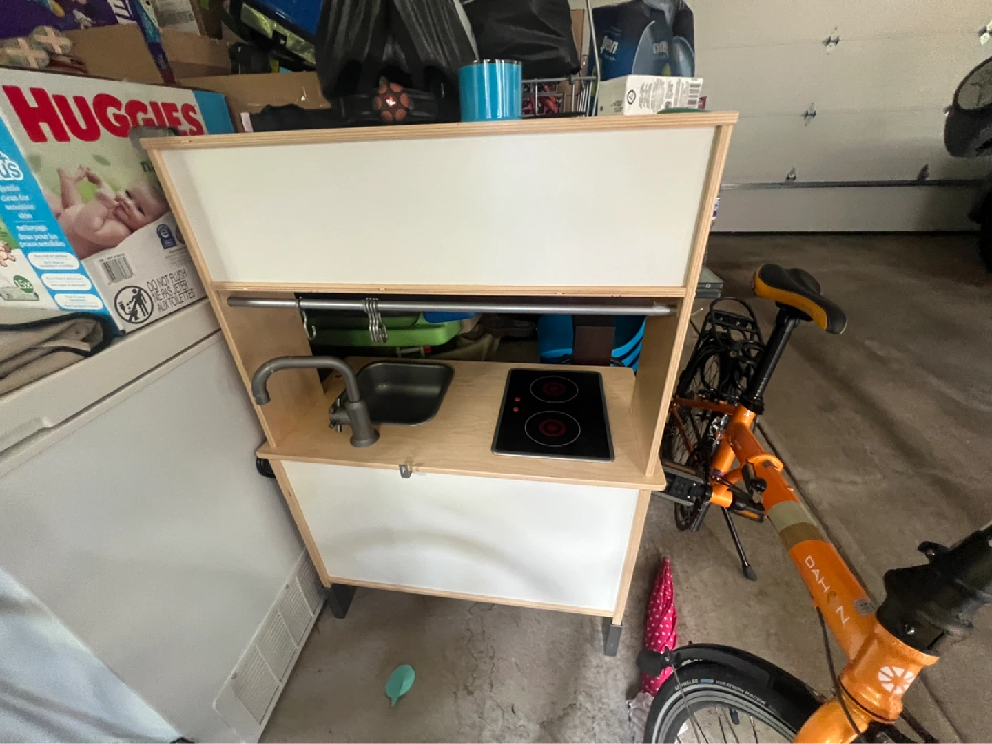 Wooden Play Kitchen with Sink and Stove - photo 2