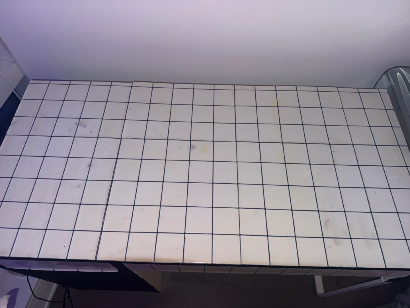 Tiled ikea Desk with Storage - photo 3