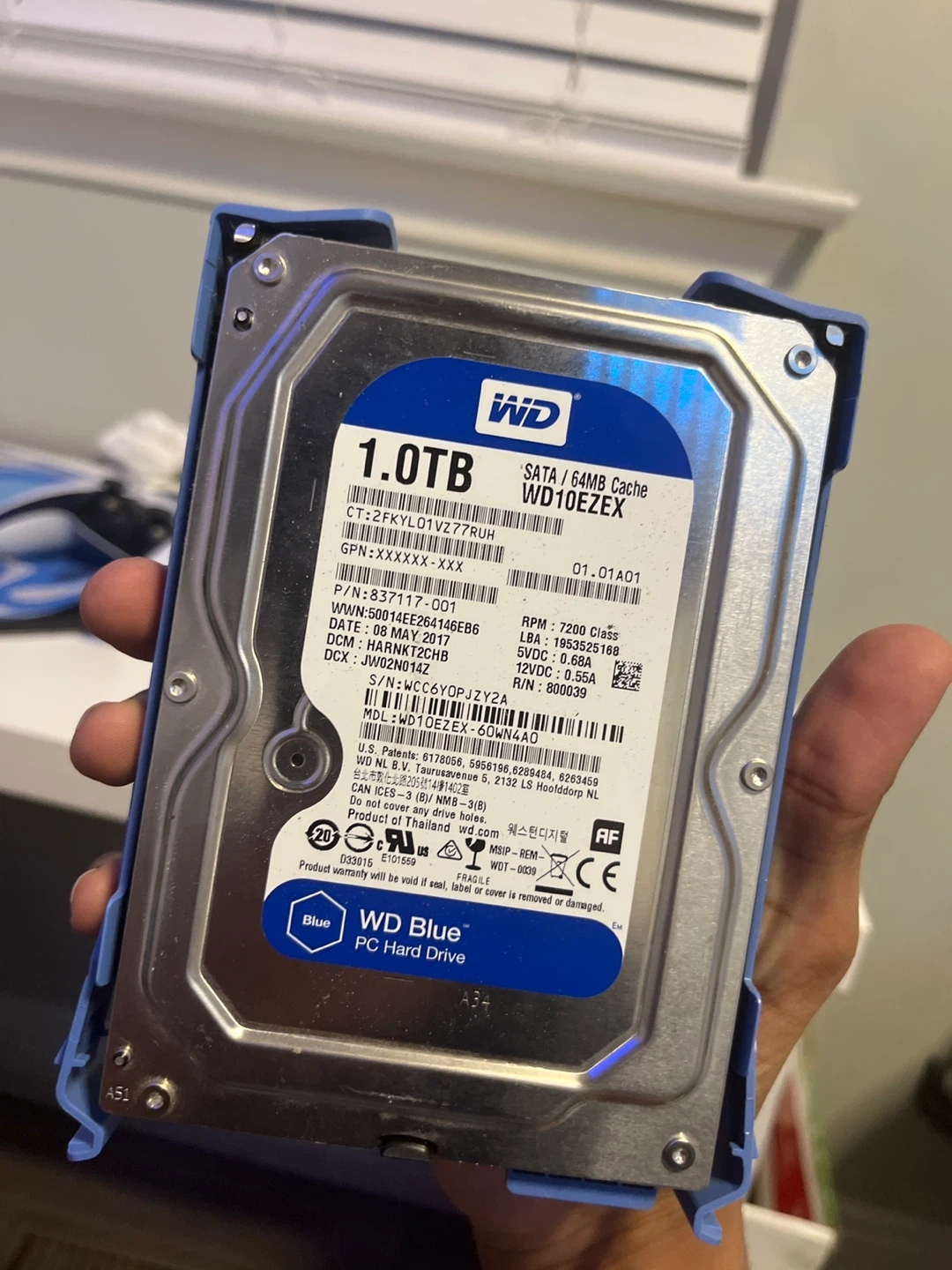 WD Blue 1TB PC Hard Drive
