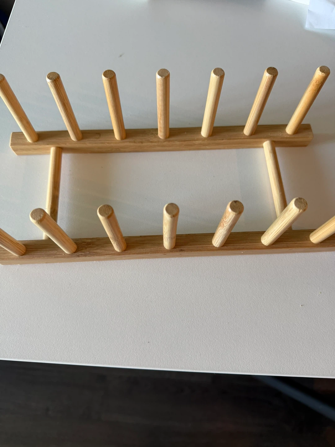 Wooden dish drying rack