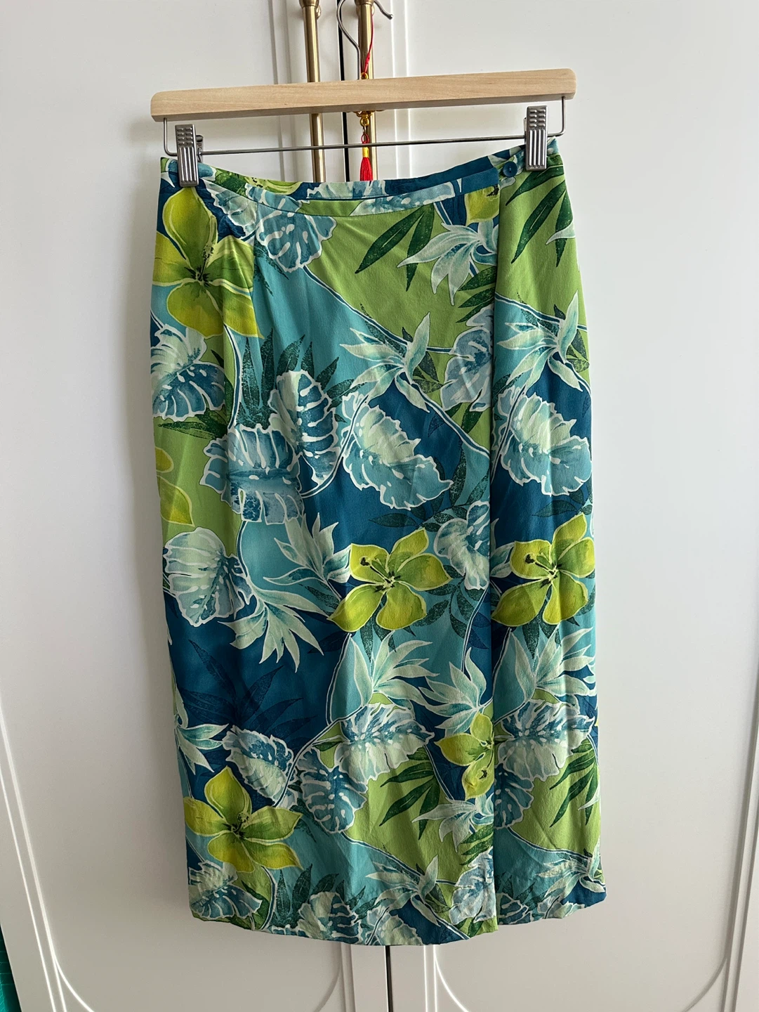 Vintage Nygård Collection Silk Floral Skirt Size 8