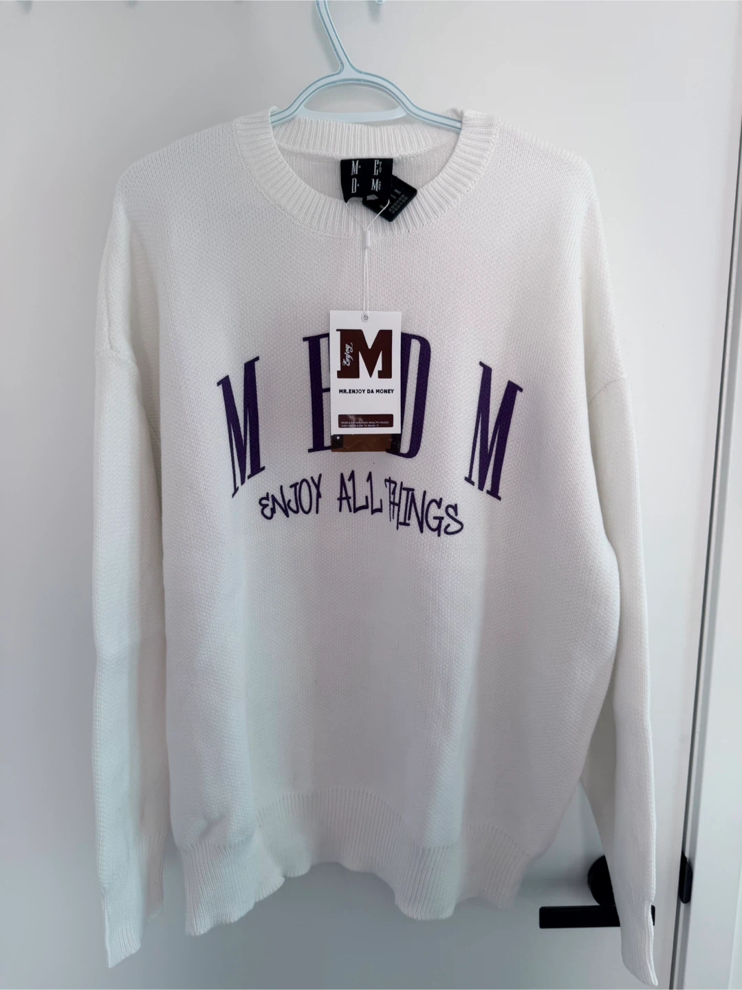 MR.ENJOYDA MONY White Knit Sweater