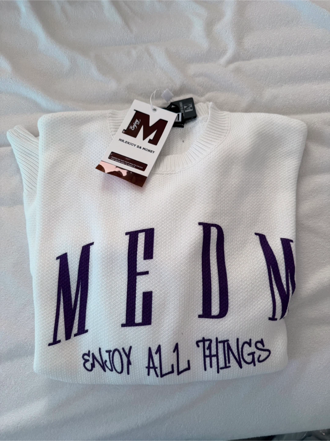 MR.ENJOYDA MONY White Knit Sweater - photo 2
