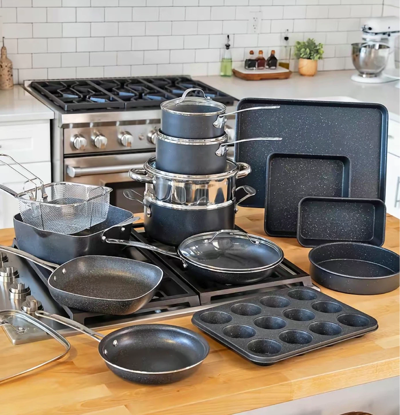 Granitestone 20 piece non stick cookware set