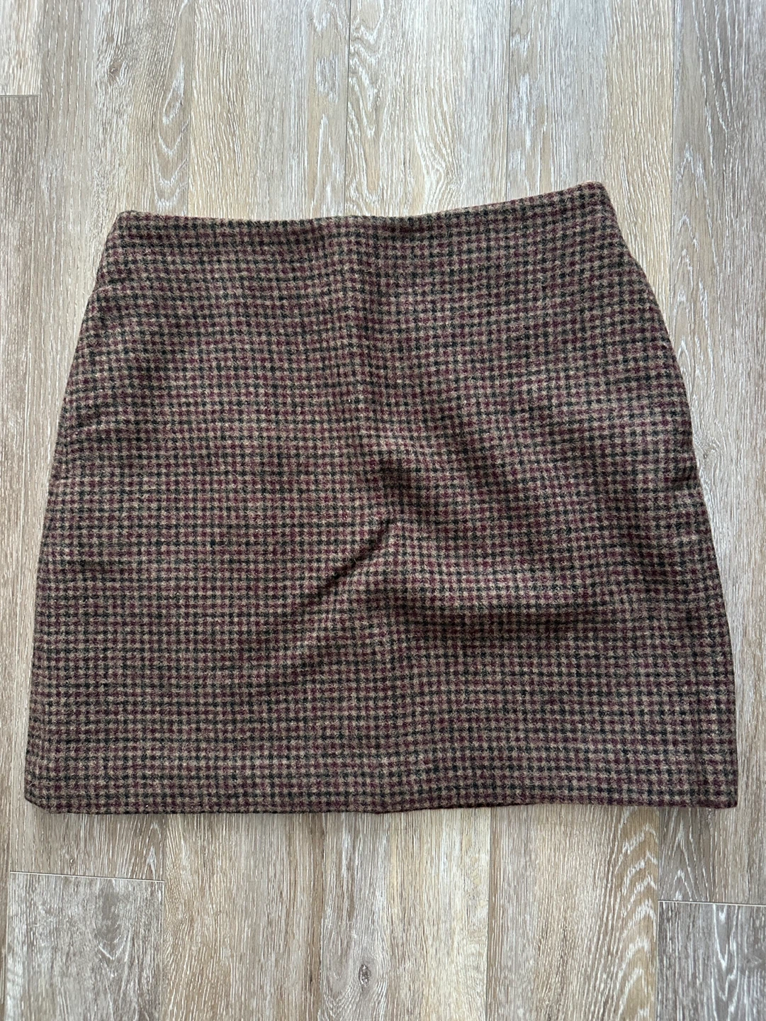 Uniqlo Plaid Mini Skirt - Brown/Maroon
