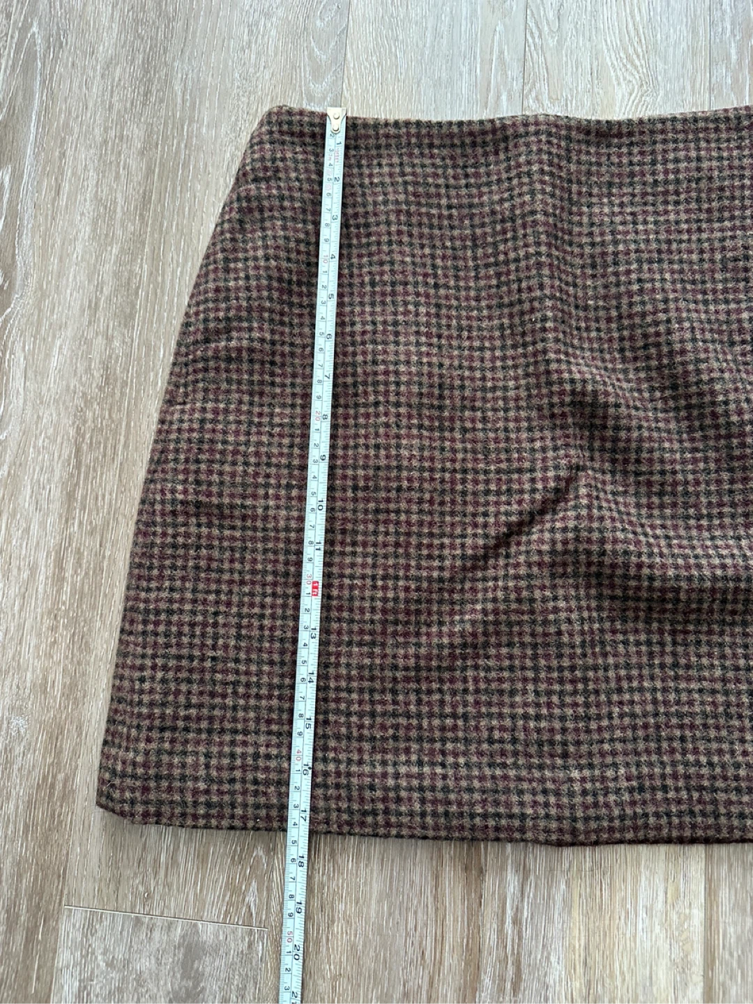 Uniqlo Plaid Mini Skirt - Brown/Maroon - photo 2