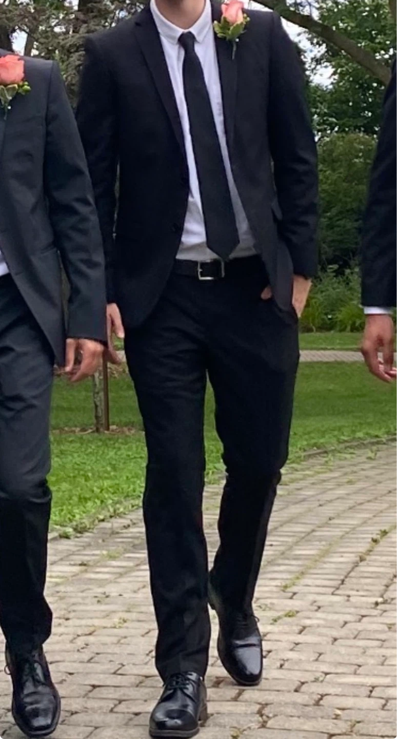G Grafton Suit (Slim Fit) Black including Pants + Tie - photo 2