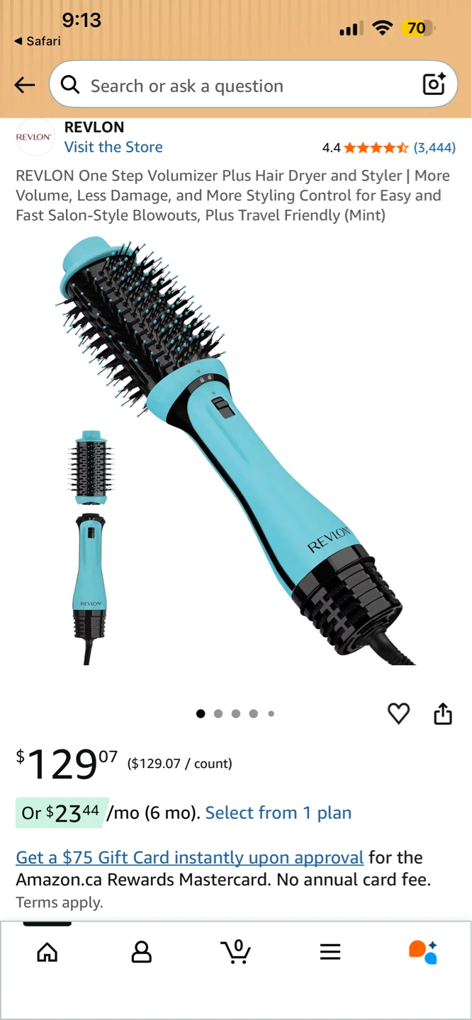 Revlon One Step Volumizer Plus Hair Dryer and Styler (Mint) - photo 5