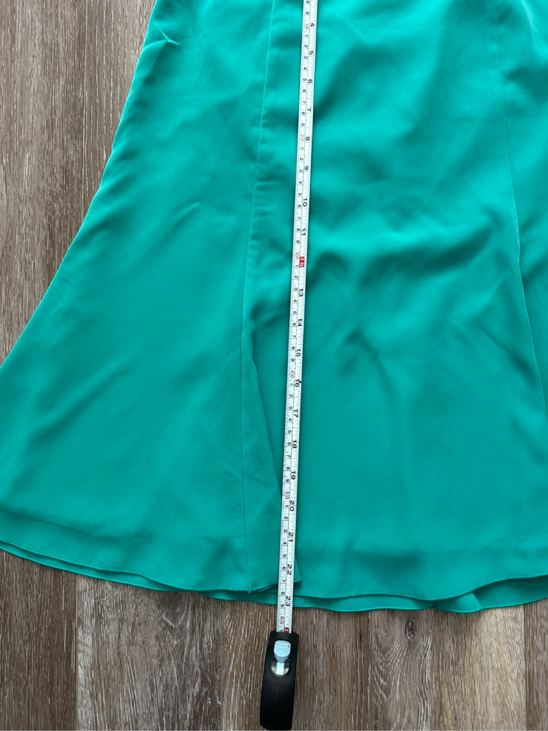 Banana Republic Teal A-line Midi Skirt with Zipper - photo 2