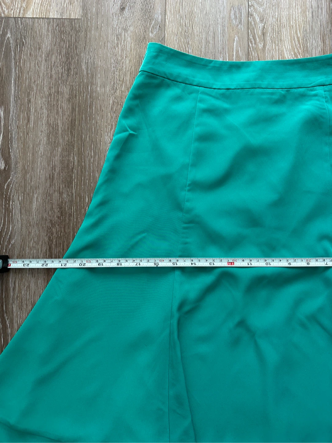 Banana Republic Teal A-line Midi Skirt with Zipper - photo 3